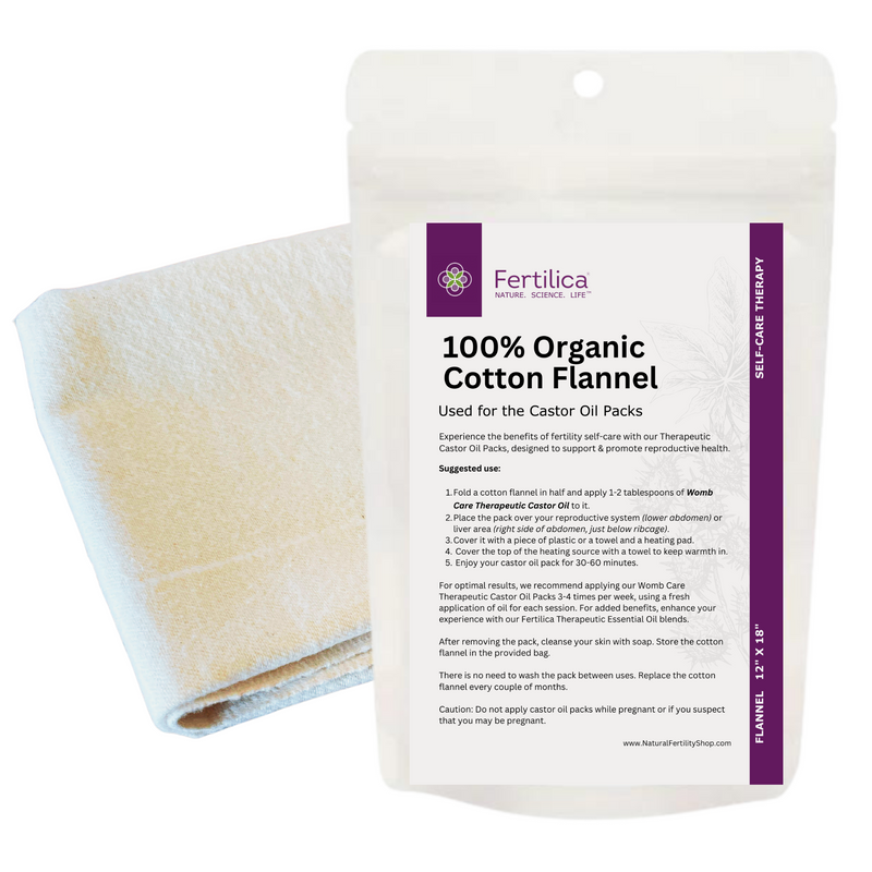 Fertilica Organic Cotton Flannel for Castor Oil Packs