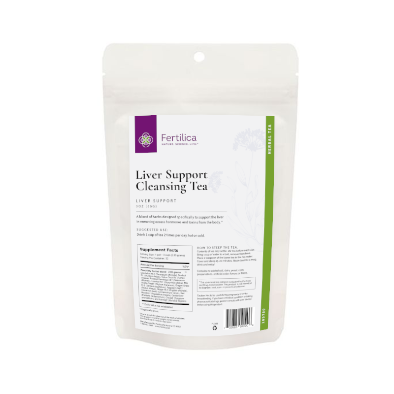 Liver Tea Label Liver Support Cleansing Tea 3oz.